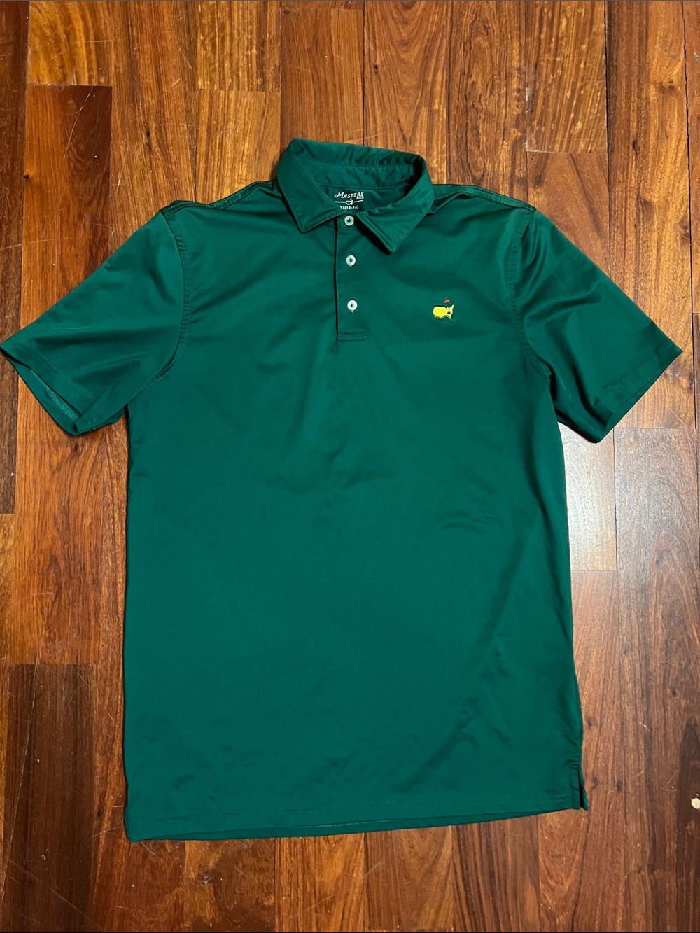 Masters Kids Forest Green Polo with Yellow Logo